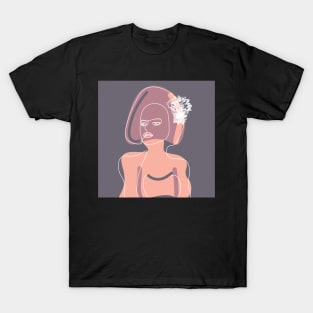 Woman with flowers T-Shirt